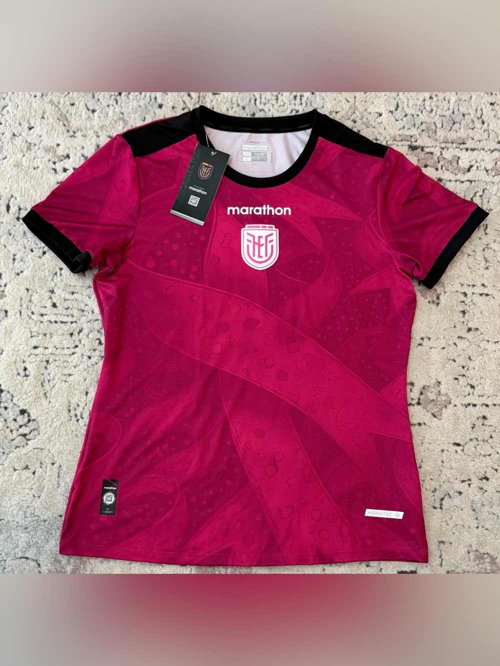 Marathon Authentic Ecuador Team Pre-Match Training Pink Jersey Women’s Sz: S